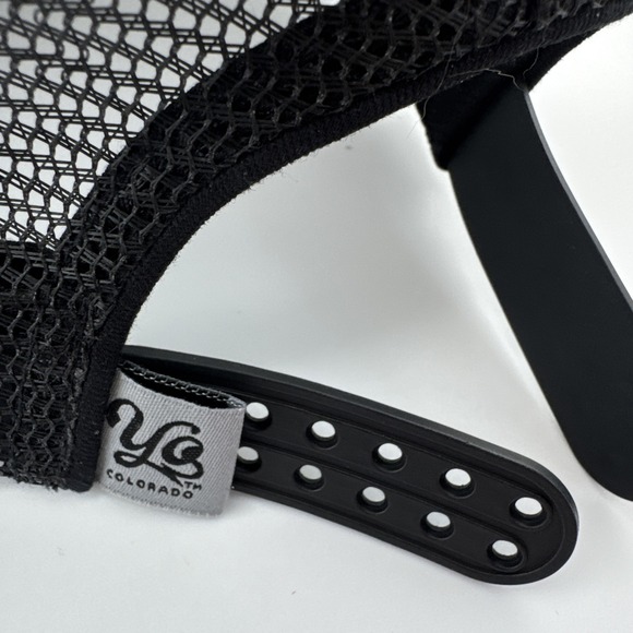 Yo Colorado Black and Gray Mesh Snapback Baseball Trucker Hat Adult Fit - Picture 6 of 8